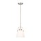Z-Lite Z-Studio Pendant, 1-Light, 8 In.W x 9.5 In.H, Brushed Nickel/Ivory 743P8-BN - alternate 1